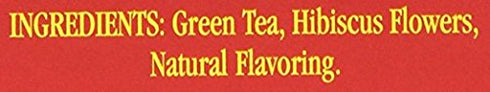 Hawaiian Islands Tea Company Hibiscus Honey Lemon Tropical Green Tea, All Natural - 20 Teabags (1 Box)...