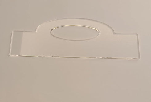 Oval Grip Charcuterie Board Handle Template,Oval Grip Handle Acrylic Router Template for Charcuterie Home Kitchen Cutting Board Handle (11.75x4.1"...
