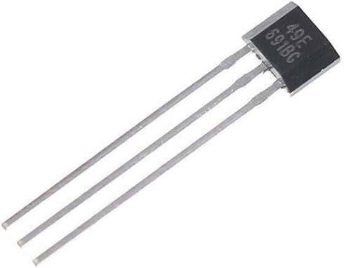 10Pcs Black Hall Element 49E Oh49E Ss49E Linear Sensor Hall Sensor Hall Effect Sensors Industrial Electrical...