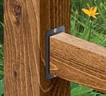 4 Wood Post Plate Connector,Deck Porch Railing Support Base, 2" x 4" Wood Fence Post Anchor BaseDeck Porch Railing Support Base...