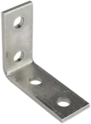 90 Degree 4 Hole Strut Channel Bracket, Silver (No Magnets)...