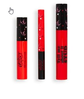Revolution X Grease Shape Up Sandy Transformation Lip and Eye Set, 0.34 Fl Oz (Pack of 1), Black...