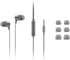 Lenovo - 110 Analog in-Ear Headphones - in-Line Microphone - 3.5mm Connectivity - Play & Pause Button - 3 Sizes of Ear Tips Included,Grey...