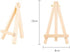 10 Pack Mini Wood Display Easel, Tabletop Display Stand Artist Easel, Natural Wooden Tripod for Displaying Picthres, Photos, Cards (5.9")...