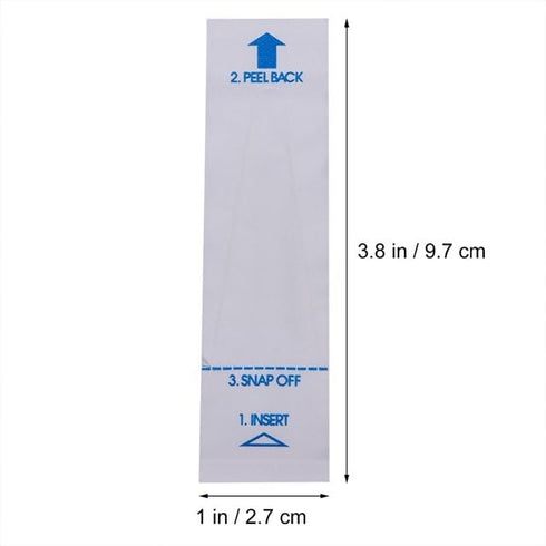 100 Pcs White Disposable Probe Covers for Digital Oral Thermometers Rectal Thermometer Sleeves Universal Probe Covers for Thermometer Safe and San...