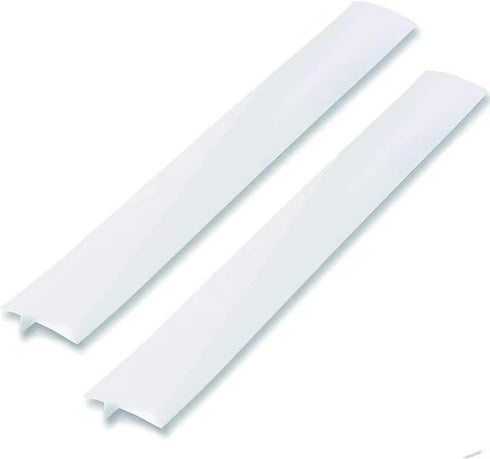 Silicone Kitchen Stove Counter Gap Cover Long & Wide Gap Filler (2 Pack) Seals Spills Between Counters, Stovetops, Washing Machines, Oven, Washer, | Heat-Resistant and Easy Clean (White),25 inches