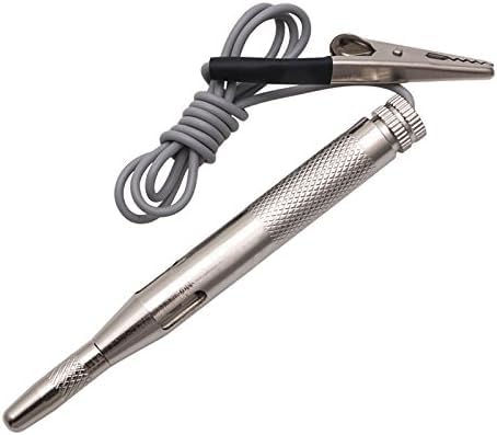 Silver 6V 12V 24V Auto Car Motorcycle Circuit Tester Gauge Test Voltmeter Circuit Testers Tools and Home Improvement...