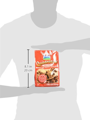 Loacker Quadratini Hazelnut Wafer Cookies, 8.82 Ounce...