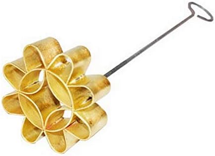 DOK JOK Brass Thai Flower Cookies Mold for Stylist Sunflower Crispy Biscuit Difference Size (8 cm)...