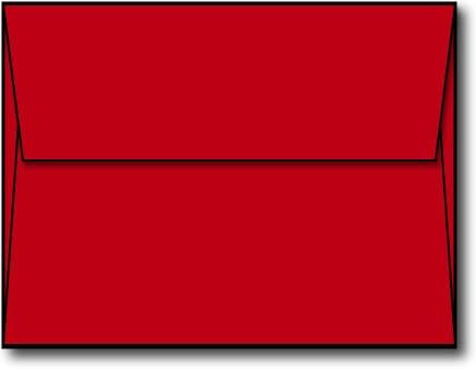 Red A2 Envelopes, 5 3/4 x 4 3/8-100 Envelopes - Desktop Publishing Supplies™ Brand Envelopes...