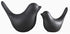 NWFashion Ceramic Animal Figurines Modern Style Birds Decorative Ornaments Desktop Display (Black Bird)...
