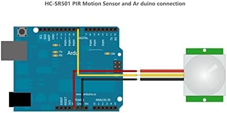 5pcs HC-SR501 PIR Infrared Motion Sensor Human Body IR Movement Detector Sensor Module for Arduino for Raspberry Pi...