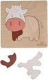 Happy Cow Wooden Puzzle for Kids | 5 Piece Jigsaw Puzzle for Preschool Kids | Learning Educational Toys Gifts for Boys Girls Ages 3+ Years....