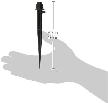 Raindrip R153CT Adjustable Flow Bubbler, Non-Pressure Compensating Emitter, Full-Circle Pattern, Fan Spray, with 1/4-Inch Barbed Inlet on 5-Inch S...