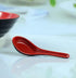 JapanBargain 2384, Set of 6 Soup Spoons Japanese Soup Spoons Chinese Soup Spoons Rice Spoons Pho Spoons Ramen Soup Spoons Wonton Soup Spoons, Blac...