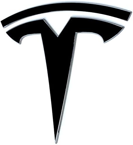 Logo Decal Overlay Stickers for Tesla Model 3 (2017 to 2023), Standard Wrap, 11-pc Set (Gloss Black)...