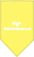 Mirage Pet Products High Maintenance Screen Print Bandana for Pets, Small, Lime Green...
