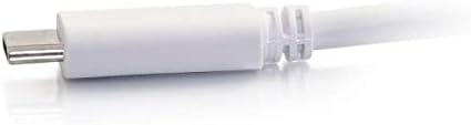 C2G USB Adapter, USB C to Display Port, 4K, 30Hz, White, 12 Feet (3.65 Meters), Cables to Go 26882...