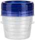 HomeyGear 6-Pack Twist Top Food Storage Containers | Leak-Proof, Airtight Storage Canisters with Screw & Seal Lids | BPA-Free, Stackable, Reusable...