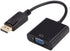 DisplayPort to VGA Adapter, DP to VGA Converter Display Port Male to VGA Female Converter Cable Adapter for Computer PC Desktop Laptop Projector.....