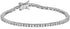 Unisex Micro Skinny Magnificent 2mm Silver Finish One Row Tennis Necklace Cubic Zirconia Choker Necklace 14-22" Bracelet 6.5-8'...