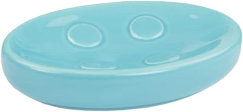 Home Basics 4-Piece Bathroom Accessory Set, Includes Soap/Lotion Dispenser, Toothbrush and Toothpaste Holder, Soap Dish, and Tumbler, Turquoise...