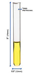 EISCO 5mL Test Tubes - Pack of 48 - Borosilicate 3.3 Glass - 1mm Thick Walls, Beaded Rim - Superior Heat & Chemical Durability - 3" Tall, 0.5" Dia...