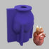 3D Heart Candle Molds Soap Molds Halloween Human Organs Heart Chocolate Cake Baking Moulds Fondant Cake Molds...