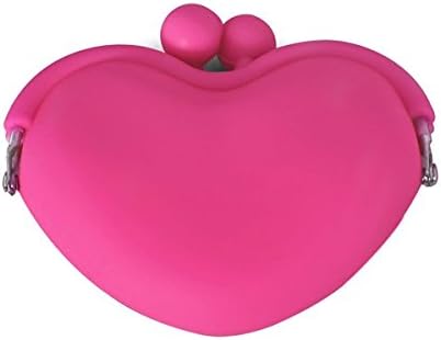 Uhugu Magenta Cute Candy Silicone Key Coin Tray Change Wallet Purse Bag Pouch Case...
