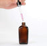 3PCS 30ml Empty Refillable Square Amber Glass Droppers Essential Oil Bottles Aromatherapy Cosmetics Elite Fluid Container Jar Pot Holder with Glas...