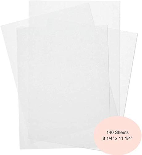 Kana 8 1/4" x 11 1/4" Parchment Paper -140 Pre-cut Sheets - For Cooking, Baking, Panini Press, Toaster oven, Food dehydrator...