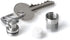GUS Micro Pill Fob, Made in USA, Stainless Steel Keychain Pill Holder, Holds Two Emergency Aspirin, Ultra Compact Design...