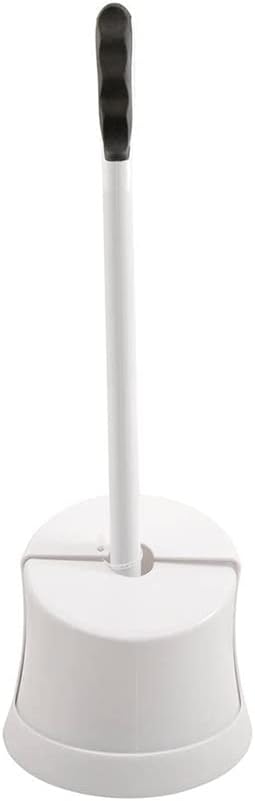 Waxman Consumer Group 7503420L White Twist & Store Toilet Plunger With Storage Caddy...