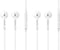 2 Pack OEM Wired 3.5mm White Headset with Microphone, Volume Control, for Samsung Galaxy S10, S10 Plus, S10e, Note 10, A71, A31, S9, S8, S7, S6 Ed...