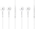 2 Pack OEM Wired 3.5mm White Headset with Microphone, Volume Control, for Samsung Galaxy S10, S10 Plus, S10e, Note 10, A71, A31, S9, S8, S7, S6 Ed...