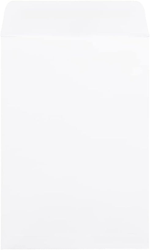 JAM PAPER 7 x 10 Open End Catalog Commercial Envelopes with Peel and Seal Closure - White - 25/Pack...