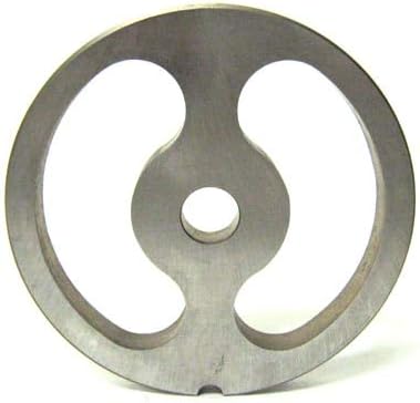 #8 size sausage stuffer disc for meat grinder Fits virtually all size #8 grinders. 2 3/8" (61mm) diameter.. PLEASE MEASURE TO CONFIRM...