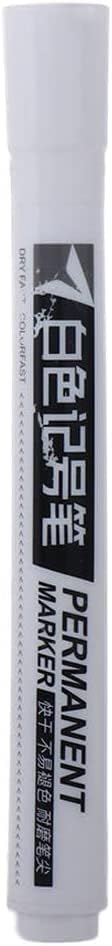 1PCS White Marker Pen, White Paint Pen for Art Painting Graffti Pen Waterproof Tire Painting Pen Art Supplies Paint Pen Stone, Wood, Canvas, Glass...