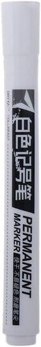 1PCS White Marker Pen, White Paint Pen for Art Painting Graffti Pen Waterproof Tire Painting Pen Art Supplies Paint Pen Stone, Wood, Canvas, Glass...