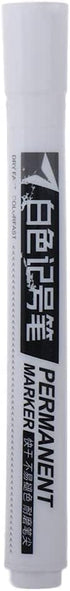 1PCS White Marker Pen, White Paint Pen for Art Painting Graffti Pen Waterproof Tire Painting Pen Art Supplies Paint Pen Stone, Wood, Canvas, Glass...
