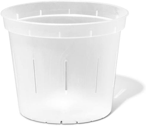 rePotme Orchid Pot - 6 inch Slotted Clear Orchid Pots - 3 Pack (Crystal Clear)...
