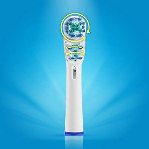 Replacement Brush Heads Compatible with Oral-B-Braun– Dual Clean - Pack of 4 Generic Electric Toothbrush Replacement Heads...