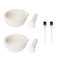 2pcs 2.36inch Ceramics Spice Mill Grinder Set Bowls with Brushes, Handheld Seasoning Mills Grinder, Pill Crusher, Kitchen Mortar and Pestle Tools ...