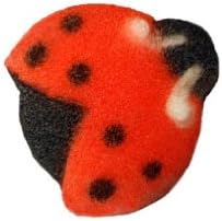 Lucks Ladybug Sugar Decorations Dec-on for Cupcakes Cakes decorations 24 Pk...