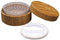1Pcs 30ml 1oz Empty Refillable Portable Bamboo DIY Make Up Loose Powder Puff Bottle Jar Container Case With Puff Sifter Foundation Cosmetic Box Ba...