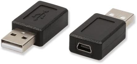 ELECTOP 2 Pack USB 2.0 A Male to USB B Mini 5 Pin Female Adapter Converter...
