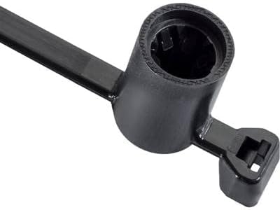 25 Cable Ties with Stud Mount 6"...