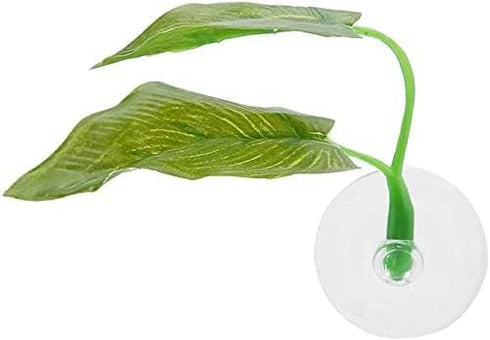 1Pc Aquarium Decorations, Reusable Plastic Artificial Simulation Plant Leaf Ornament Deft Design Betta Hammock Fish Rest Bed Aquariums Supply Leav...