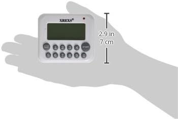 XREXS Digital Kitchen Timer Magnetic Countdown Up Cooking Timer Clock with Magnet Back and Clip, Loud Alarm, Large Display Minutes and Seconds Dir...