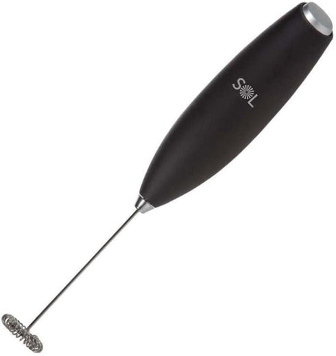 SOL - Coffee Set Battery Operated Milk Frother Handheld with Stainless Steel Whisk, Milk Frother Mixer for coffee Blending, Electric Milk Frother,...